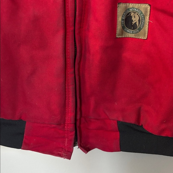 Vintage Berne Apparel Red Canvas Work Bomber Jacket - Picture 11 of 13
